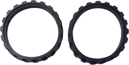 FDXGYH 2 Pcs Replacement Tires, Black Anti-Slip Wheel Tires Accessories for Sweeper/Cleaning Robot