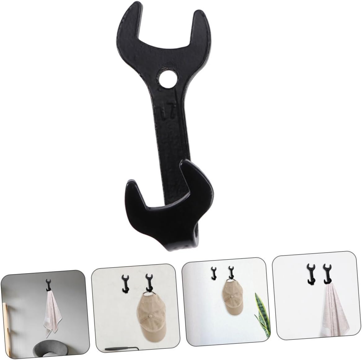 HOMSFOU Coat Pegs Wall Hooks, Kitchen Wall Hooks, Farmhouse Coat Rack, Vintage Wall Hooks, Stainless Steel Entryway Key