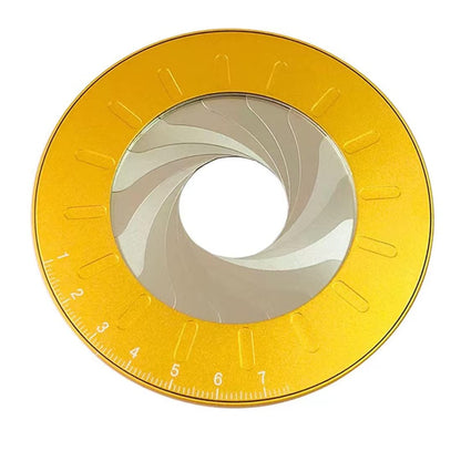 Szliyands Circle Drawing Maker, Adjustable Rotary Circle Template Measuring & Drawing Ruler, Aluminum Alloy + Stainless Steel Drafting Ruler Measurement Tool for Circles