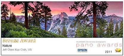 Award Winning Landscape Panoramic Art Print Poster: Yosemite National Park (Sunset)