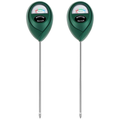 Skiennix Plant Moisture Meter - Accurate Soil Water Level Indicator for Indoor & Outdoor Use | 2-Pack Green