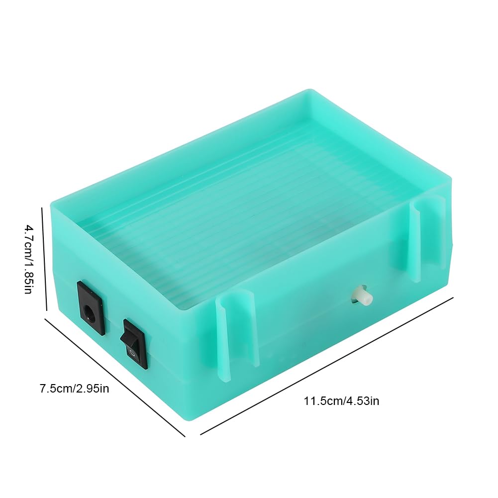 Vacuum Diamond Painting Pen Kit - Electric Bead Picker Upper Tool with Storage Tray, No Wax Needed, USB Powered Rhinestone Applicator for Round/Square Drills, DIY Art Craft Accessories (Green-01)