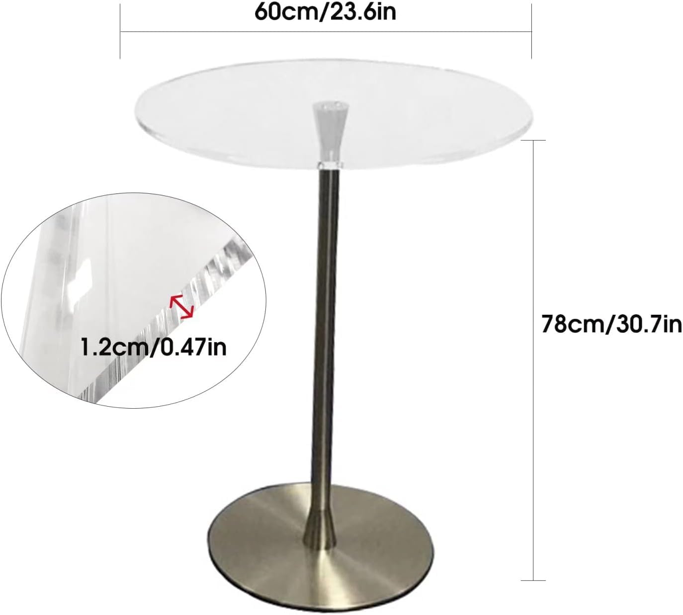 DHXIAMZ Acrylic Podium Lecture Table Floor Lectern Podium Standing Desk Host Stage Conference Pulpit Stand Podium School Church Office Lectern Stand with Multi-Purpose Platform