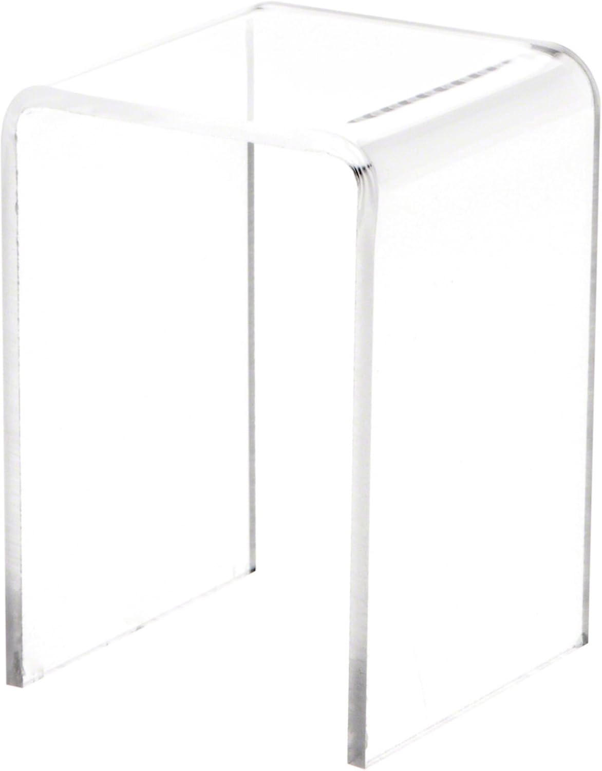 3" 2" 2" (3/32" Plymor Clear Acrylic Vertical Square Display Riser, H x W x D thick)