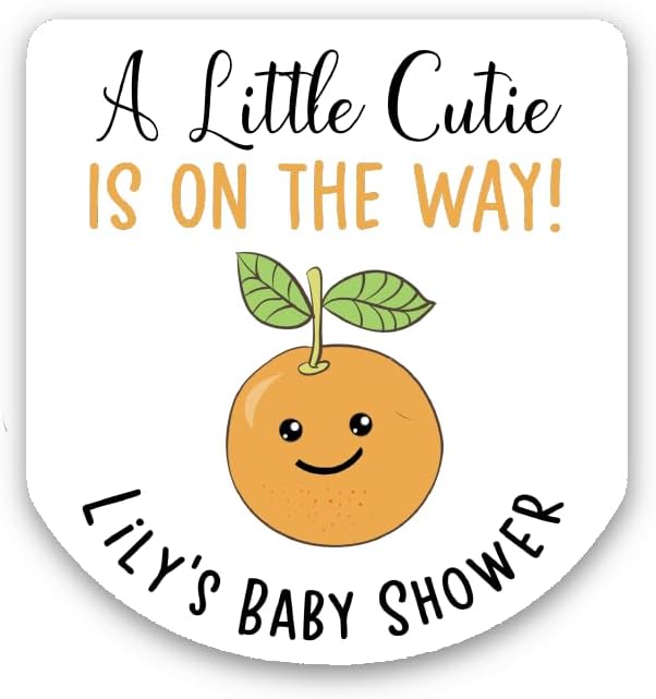 30 CUT100, A Little Cutie Is On The Way Party Favor Hand Sanitizer Labels, Baby Shower Favors, stickers, LABELS ONLY :)
