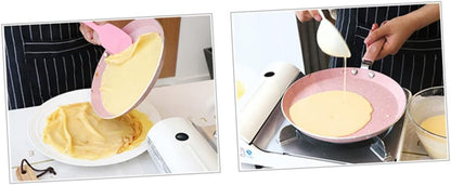 Hemoton Metal Cooking Utensils, Small Nonstick Japanese Omelette Frying Pan, Aluminum Pancake Pan