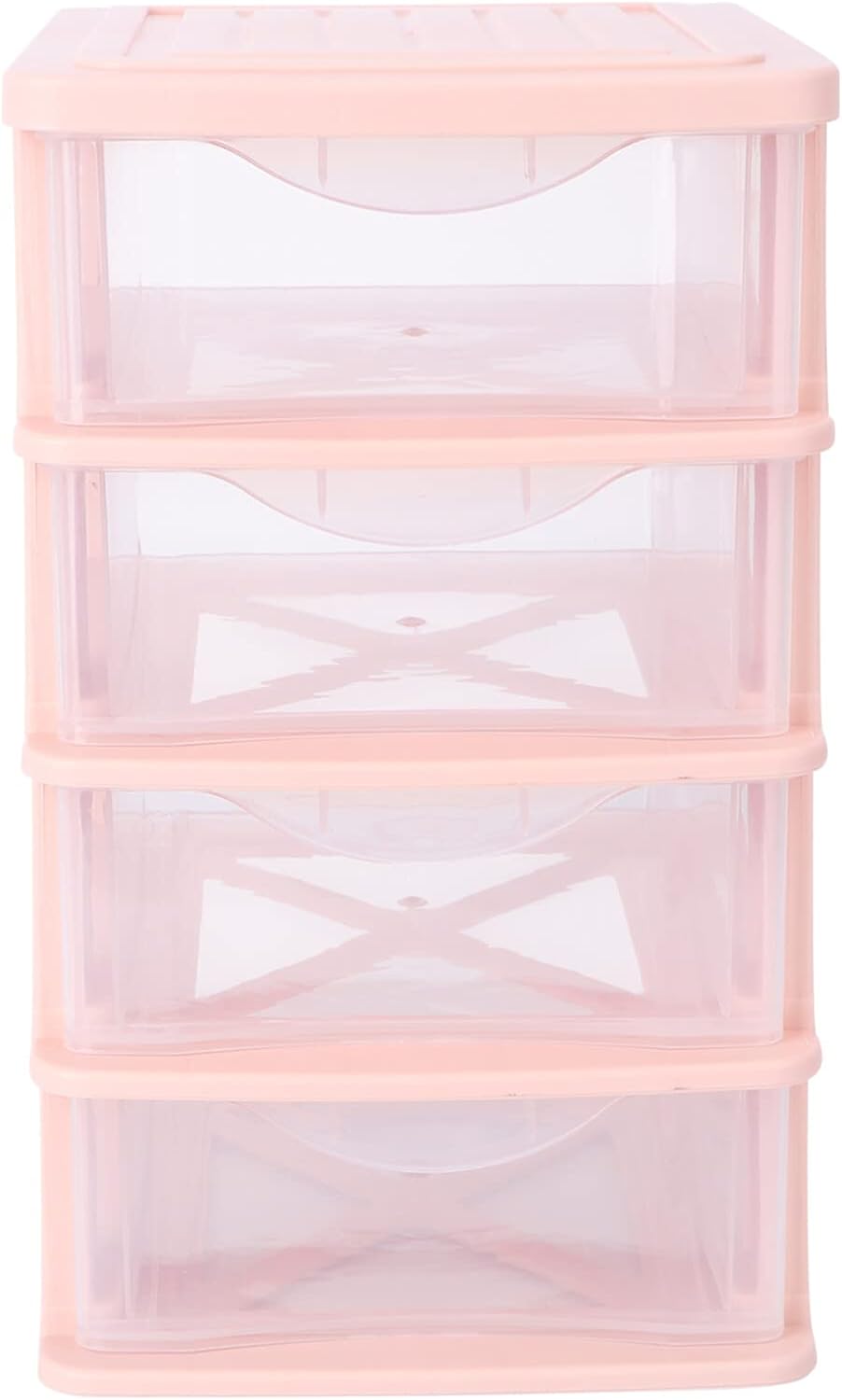 STOBOK 4 Layers Plastic Storage Drawer, Multifunctional Desktop Organizer for Home and Office