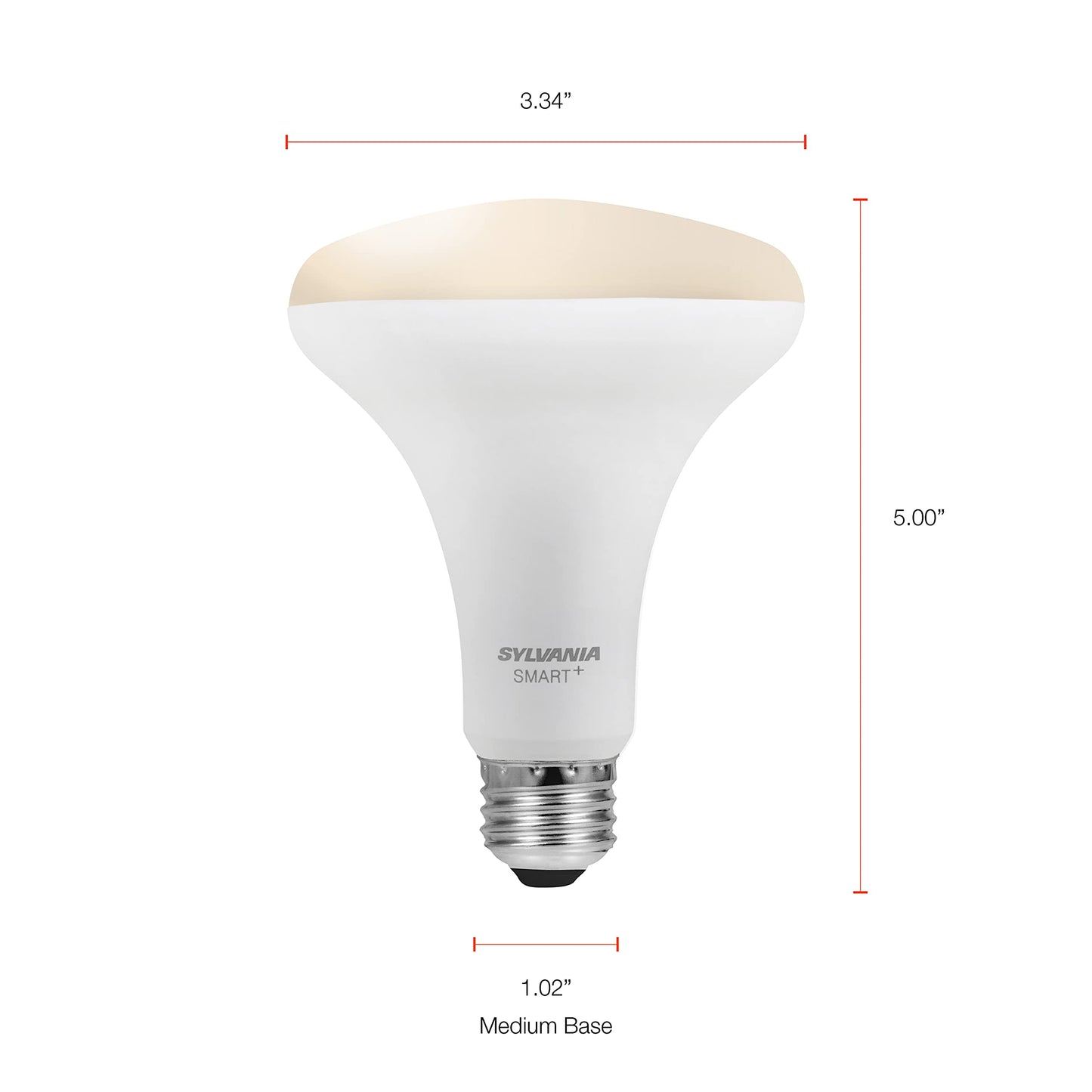 SYLVANIA Bluetooth Mesh LED Smart Light Bulb, One Touch Set Up, A19 60W Equivalent, E26, RGBW Full Color & Adjustable White, Works with Alexa Only - 2 Count (Pack of 1) (75760)
