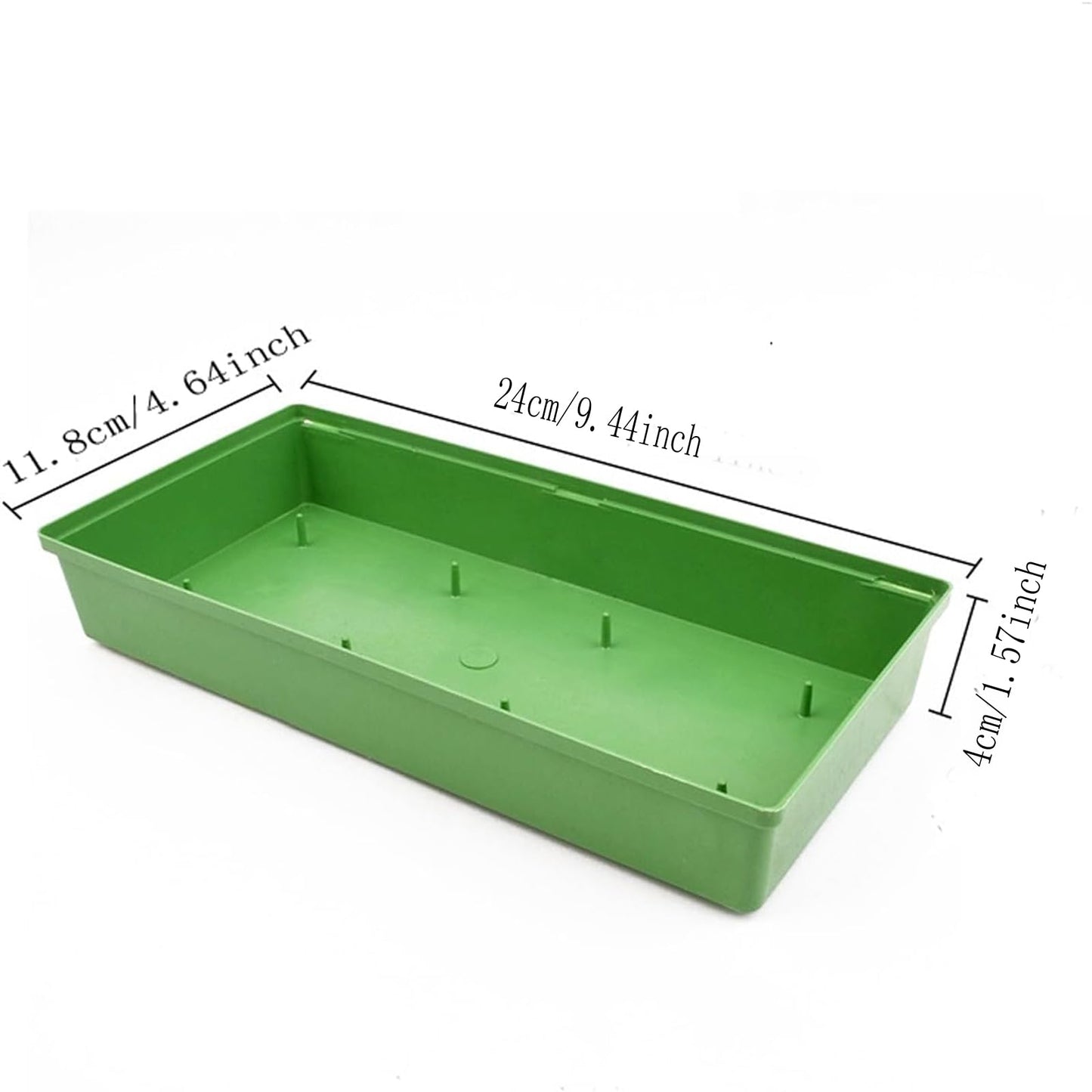 Dranvosk 10PCS Green Floral Foam Trays for Flower Arrangement Weddings, Parties, Home Decor | Reusable and Durable Foam Trays for Floral Design(9.64 x 4.64 x1.69Inch)