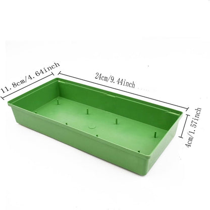 Dranvosk 10PCS Green Floral Foam Trays for Flower Arrangement Weddings, Parties, Home Decor | Reusable and Durable Foam Trays for Floral Design(9.64 x 4.64 x1.69Inch)