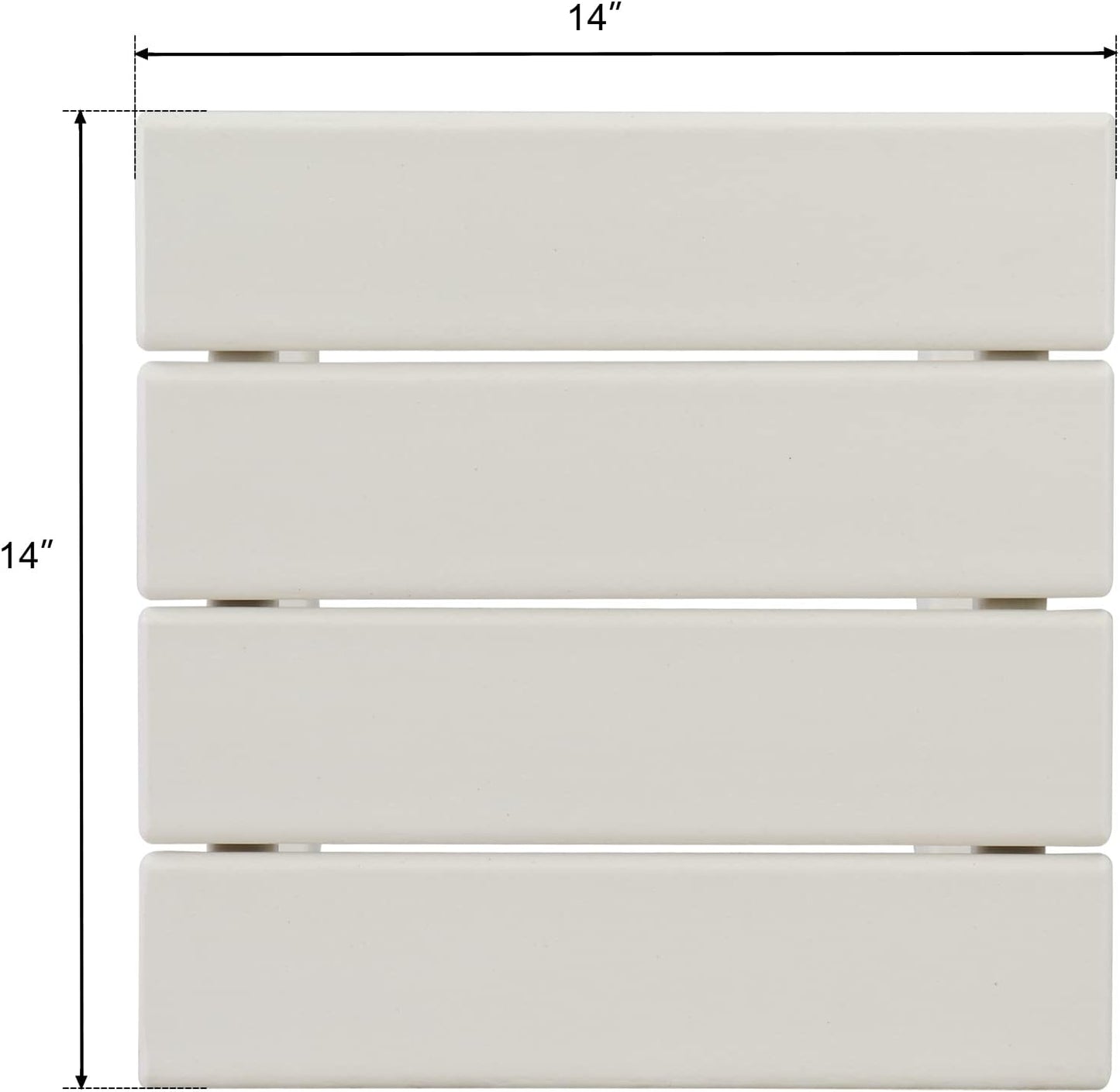 Kcelarec 1-White) Patio Side Table, Pool Composite Patio Table,HDPE End Tables for Backyard,Pool, Indoor Companion