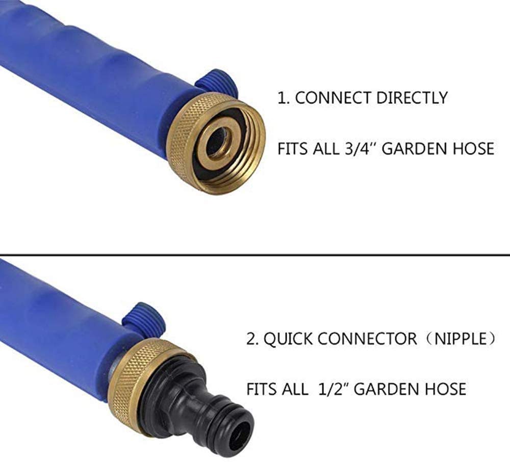 High Pressure Power Washer wand, Hydro Jet Water Hose Nozzle,Watering Sprayer Cleaning Tool, Wand Lance for Gutter Patio Car Pet Window Glass Blue