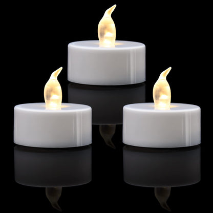 KOABY 400 Pack Warm White LED Tea Lights, Last 100H+, Flickering Flameless Battery Operated Tea Lights for Decor