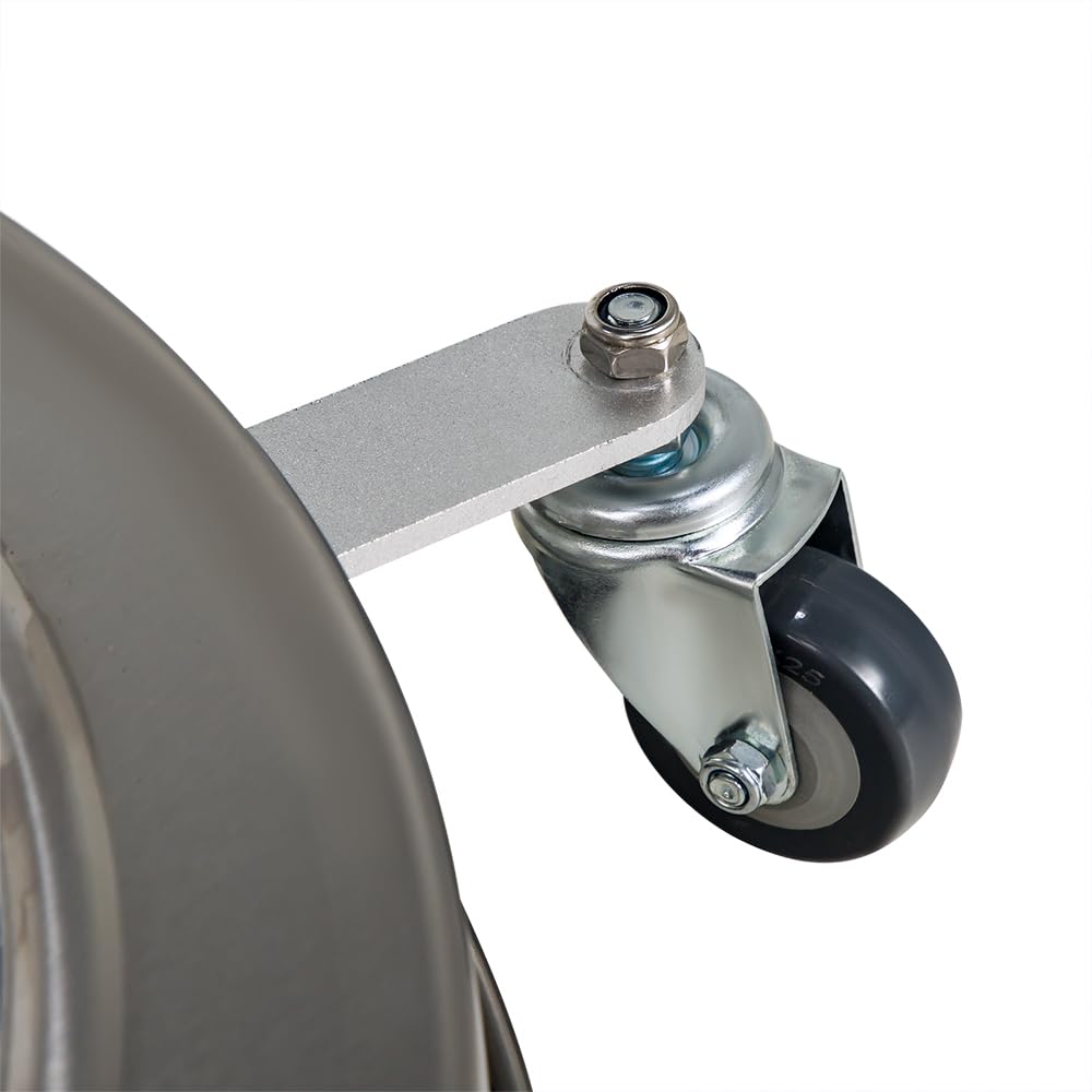 ECCPP 24 Inch Pressure Washer Surface Cleaner with 4 Wheels Stainless Steel for Household Cleaning 3/8" Quick Connector
