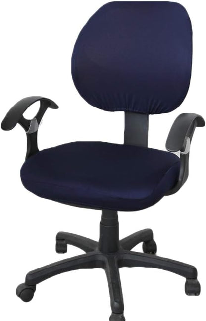 Fdit Chair Covers, Universal Stretchable Office Chair Backrest Cover Slipcover (Navy)