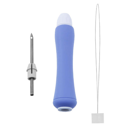 yyangz 1 Box Blue Punch Needle Pen Set Suitable for Beginners Embroidery Projects Craft Decorations Making Curtain Sewing Patterns