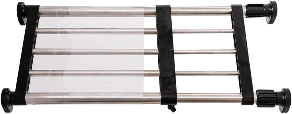 Closet 15.75-23.62inches Hershii Expandable Tension Shelf Rod Adjustable Metal Storage Rack Cabinet Organizer DIY