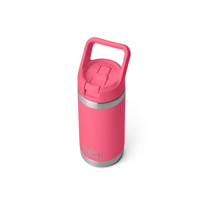 YETI Rambler Jr. 12 oz Kids Bottle, with Straw Cap, Tropical Pink