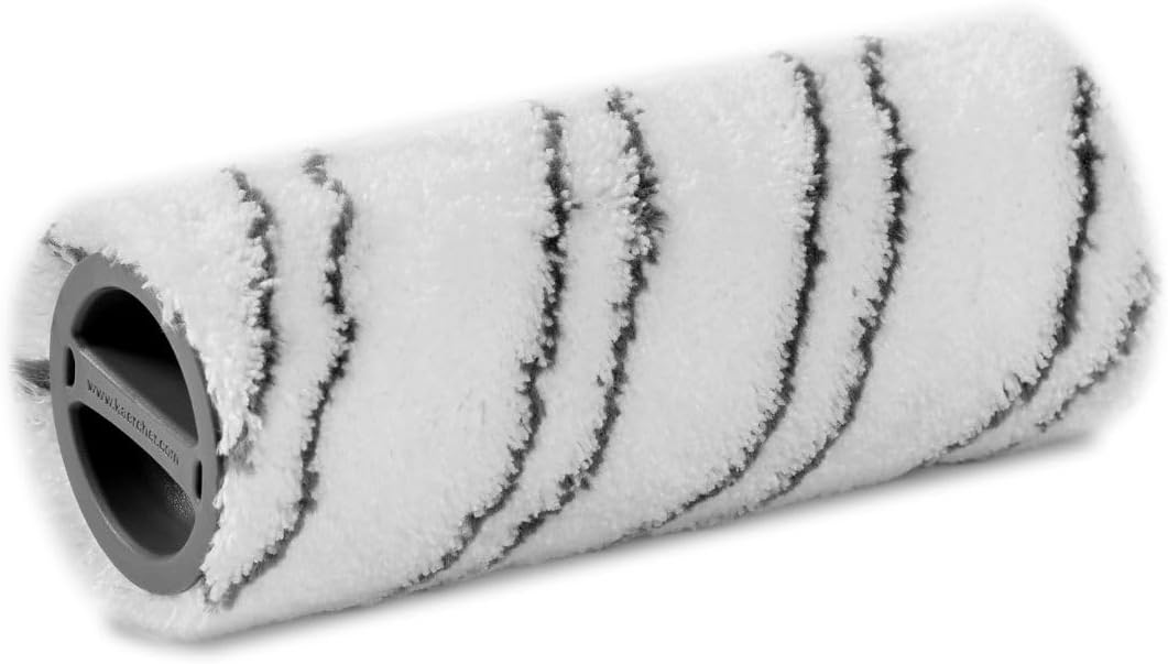 Karcher FC Floor Cleaner Microfiber Multi-Surface Replacement Roller, 2-Pack, Grey