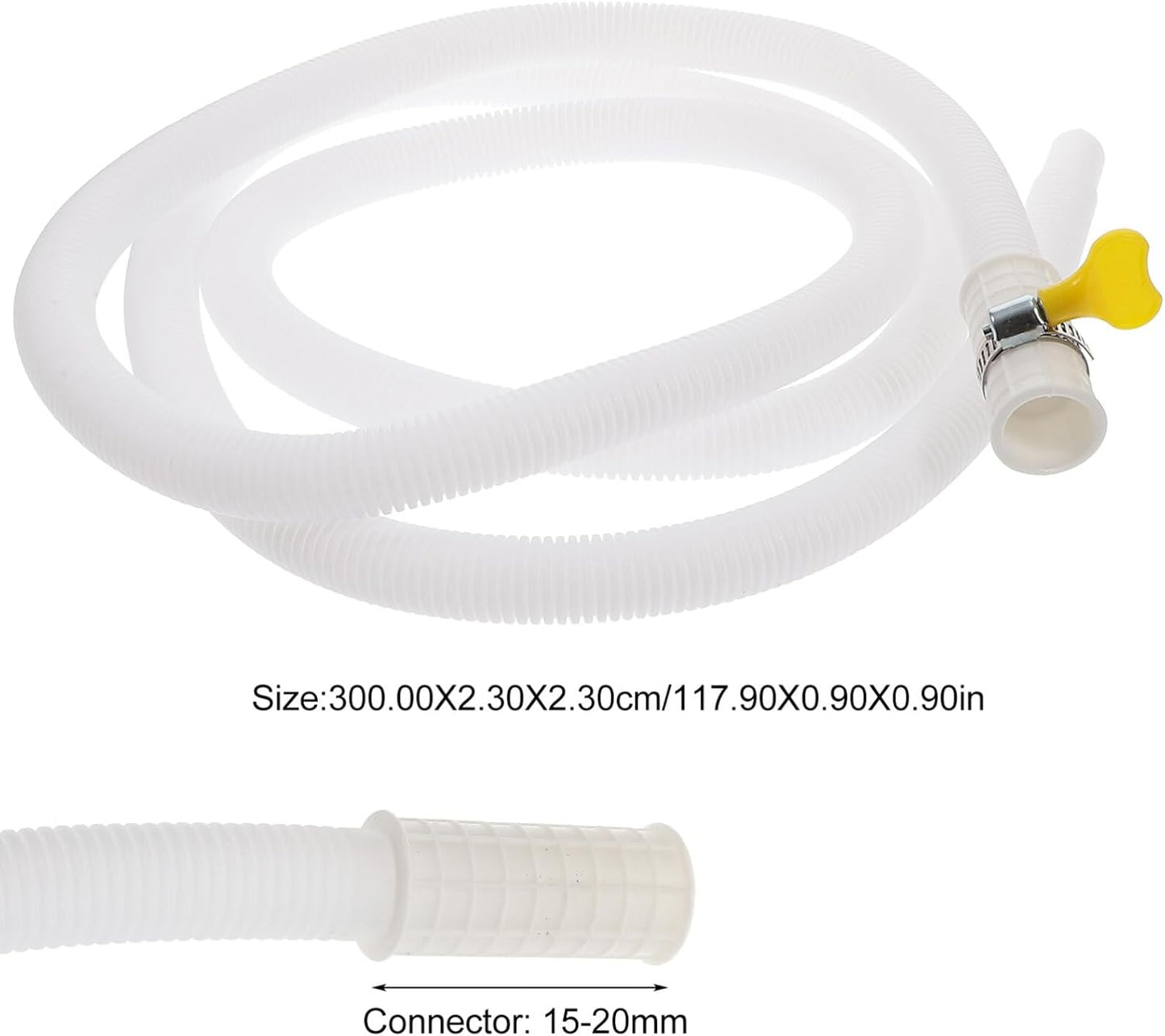 Air Conditioner Drain Water Inlet Hose, Flexible Tubing for Unit Washer Drain Hose for Washing Machine