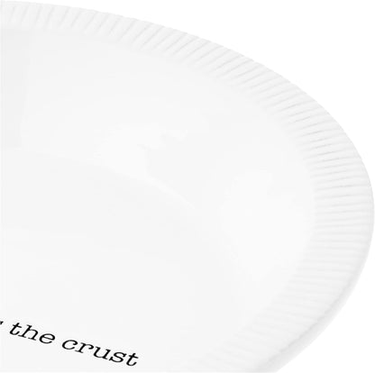 Mud Pie Circa Pie Plate with Server - White/Silver