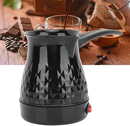 Electric Coffee Pot, 600ml ABS+Stainless Steel Maker, Anti-Scald Even Heating with Removable Handle