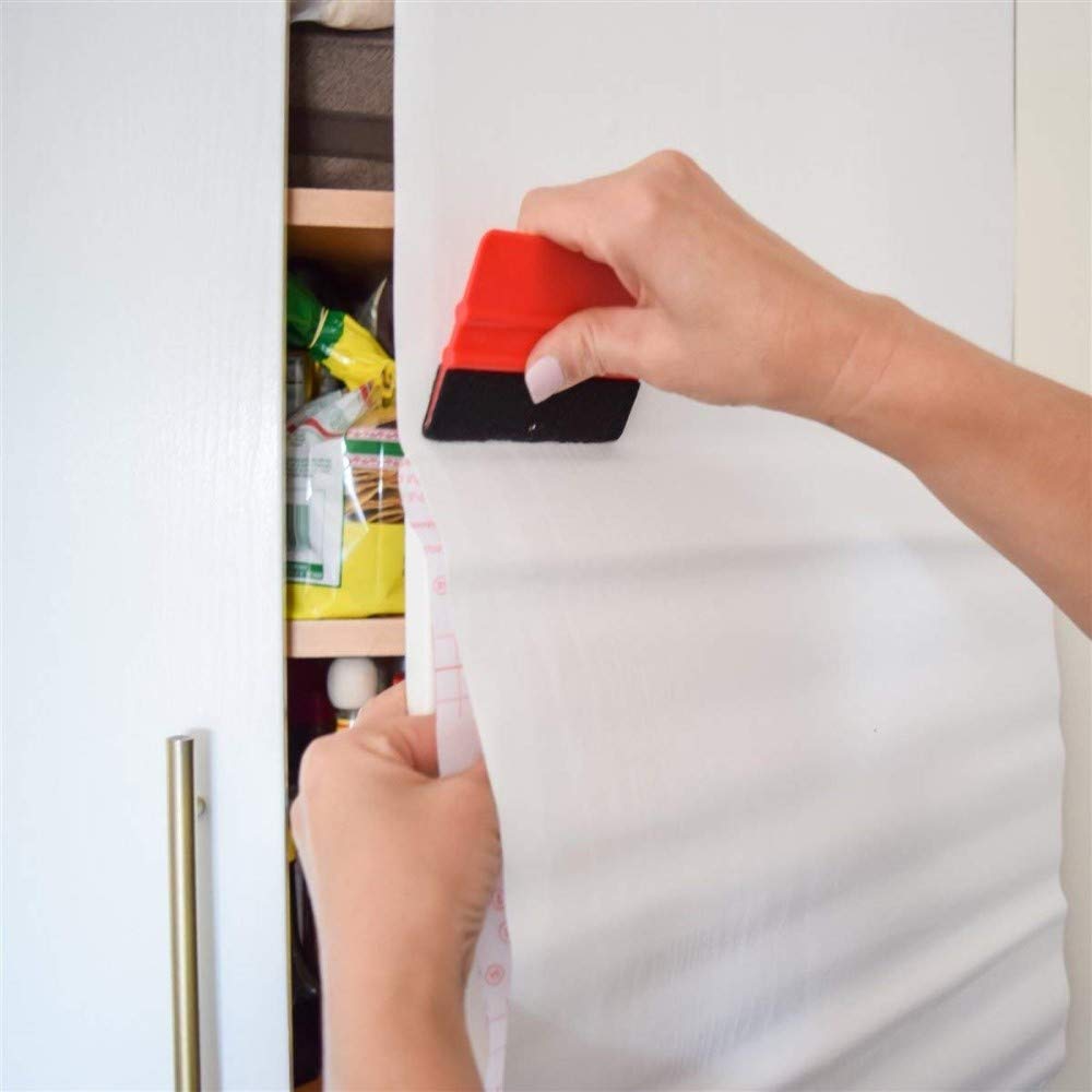d-c-fix 346-0001-3PK Decorative Self-Adhesive Film, Matte White, 17" x 78" Roll, 3-Pack