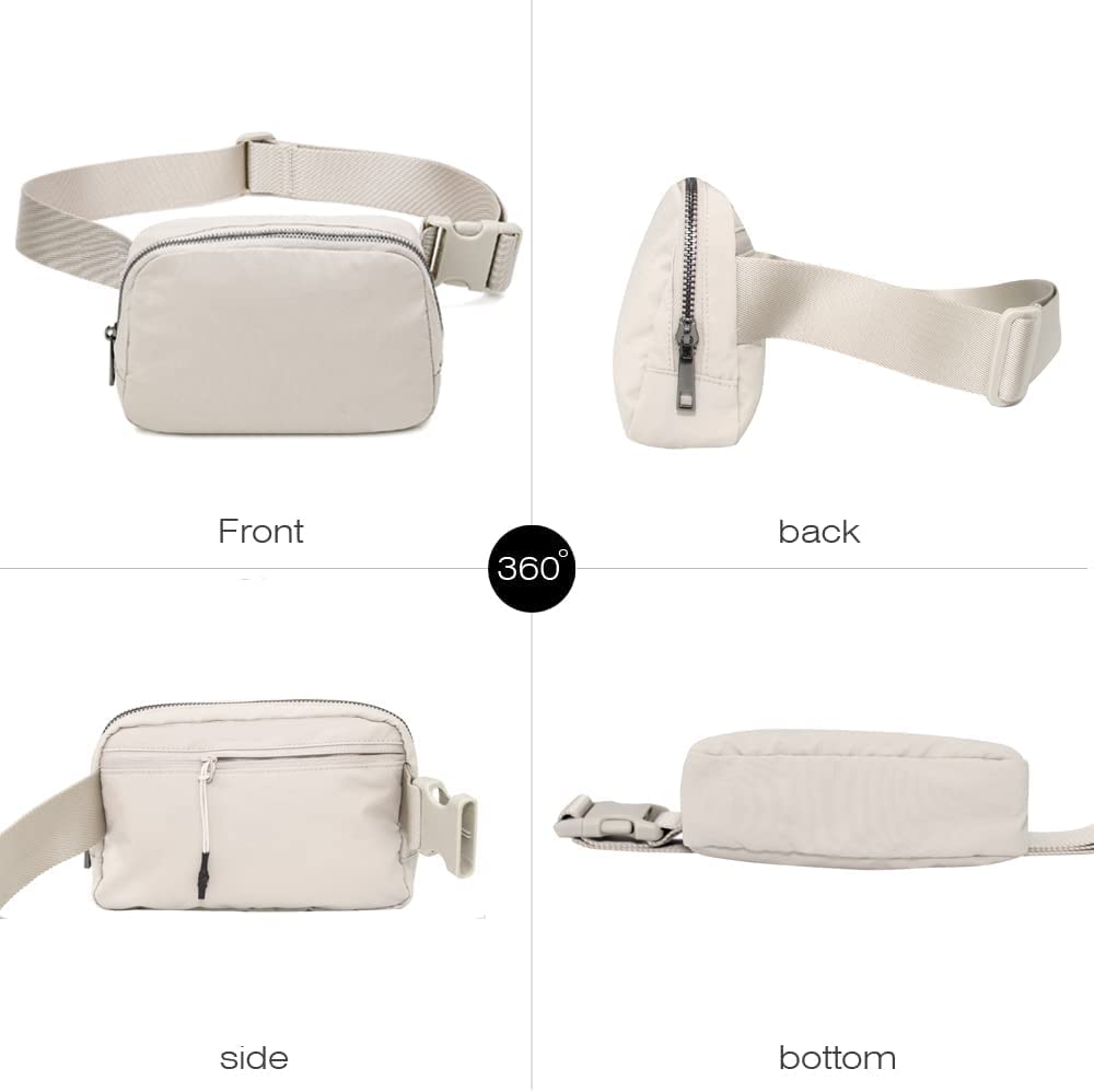 Belt Bag Waist Pack Bum Bag Crossbody Fanny Pack for Women and Men with Adjustable Strap Small Waist Pouch for Travel Workout Running Hiking