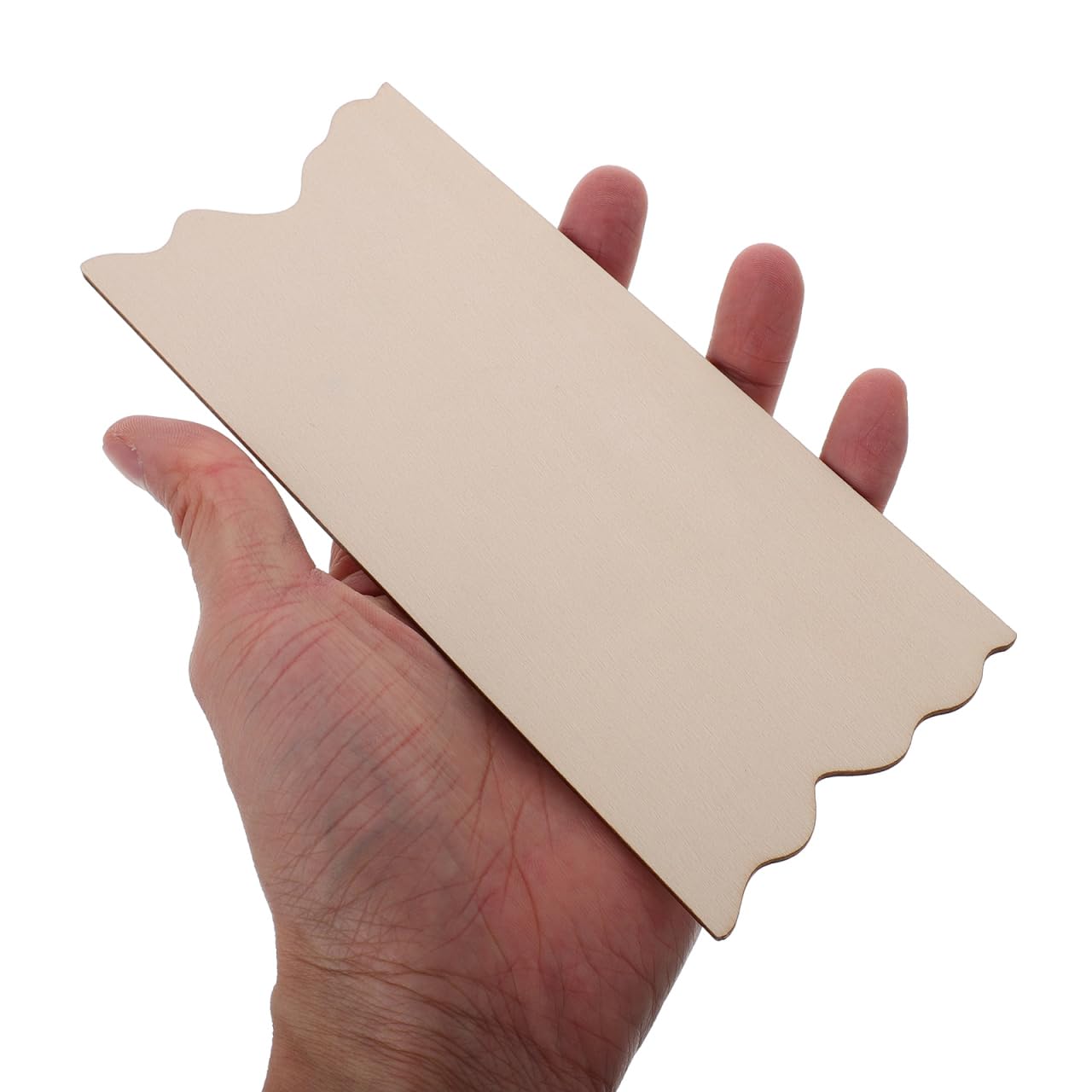 SEWACC 20pcs Wooden Plaque Sign Craft Blank Wood Sign DIY Unfinished Craft Plaque for Outdoor Decor