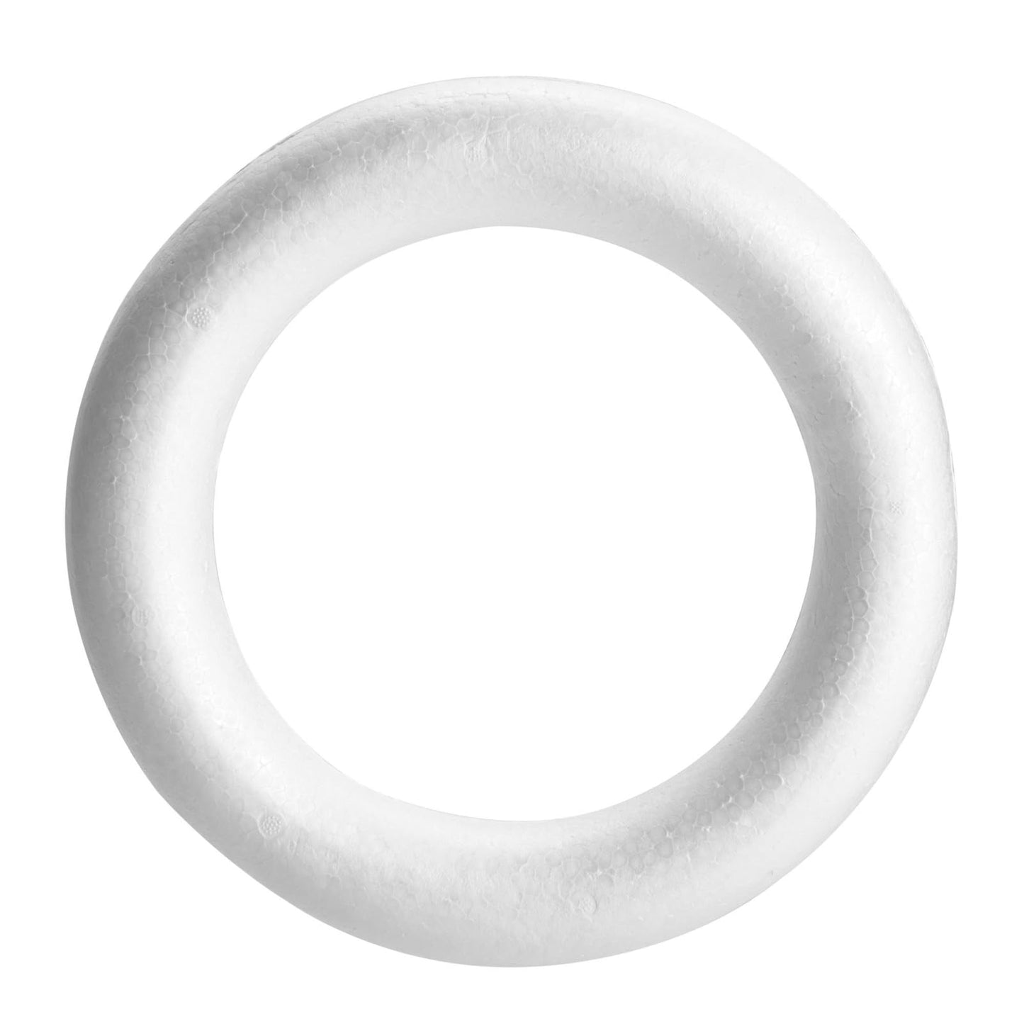Juvale Foam Wreath Form - 12 x 12 x 2 in, Pack of 3, White - Foam Wreath Ring
