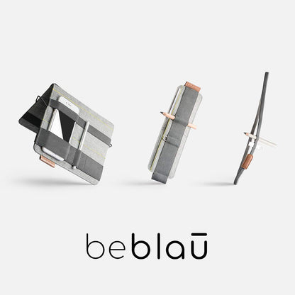 Beblau FOLD Portable TECH Organizer attachable to your Devices | Desk Sleeve | Gadget case | Working from Home Essentials | Laptop accessories | Backpack Insert | Portfolio |