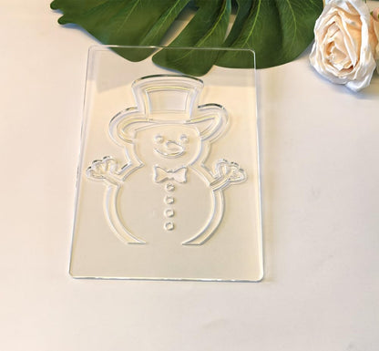 Christmas Lantern Acrylic Router Templates,Holiday Woodworking Craft Kit,5.5x8 Inch Wood Templates,DIY Gift Ideas (Snowman)