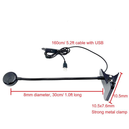 ZOELASS 5W Gooseneck UV Light for Resin Curing, 395-405nm LED UV Curing Lamp with 12" Flexible Arm & Steel Clamp for Resin Molds, Jewelry Making, DIY Crafts, Gel X Nails, Nail Polish