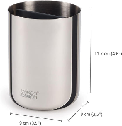 Joseph Joseph EasyStore Luxe Stainless-Steel Toothbrush Caddy