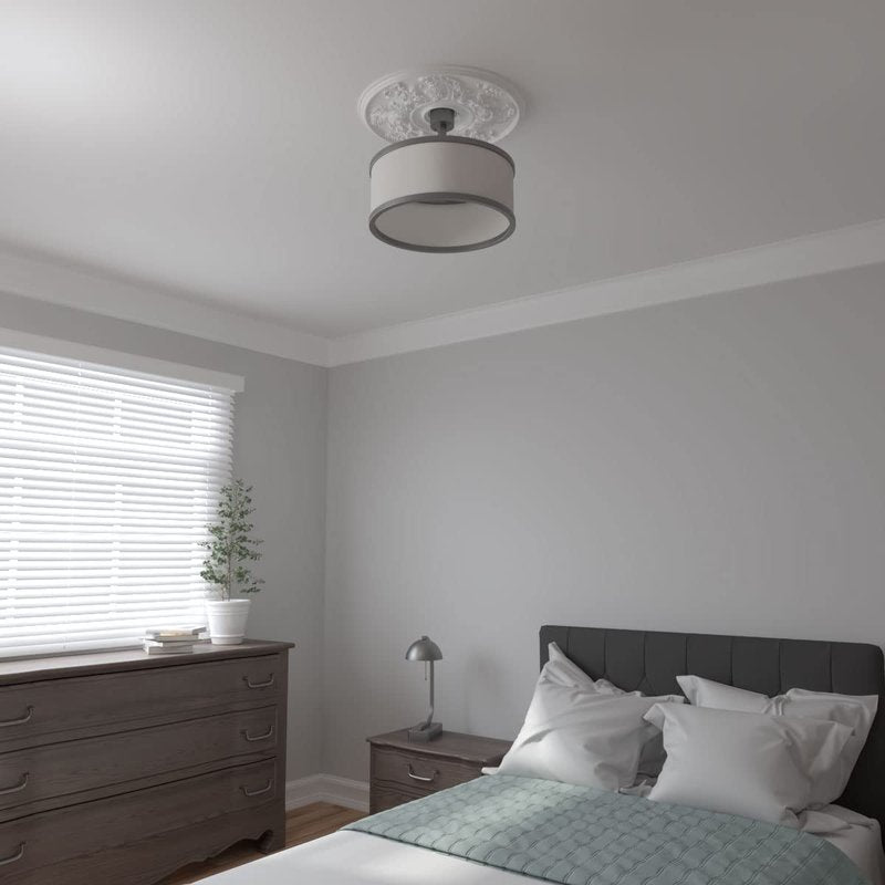 Ekena Millwork CM23AC 23 5/8-Inch OD Acanthus Twist Ceiling Medallion