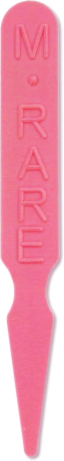 New Star Foodservice 24197 Plastic Steak "Medium Rare" Markers, Pink (Pack of 1000)