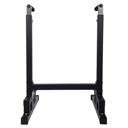 BalanceFrom Steel Frame Dip Station with Adjustable Height, 500 Pound Weight Capacity – Upper Body Workout Home Gym Equipment for Triceps, Push & Pull Ups, Leg Raises, and Bench Press