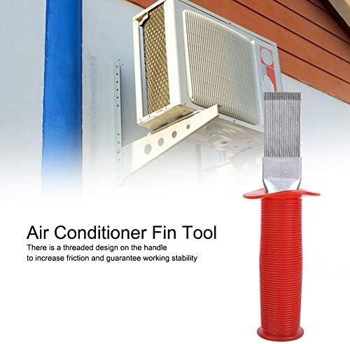 Air Conditioner Condenser Fin Cleaner Comb, Stainless Steel Manual Tool for Refrigerator Coil Cleaning.