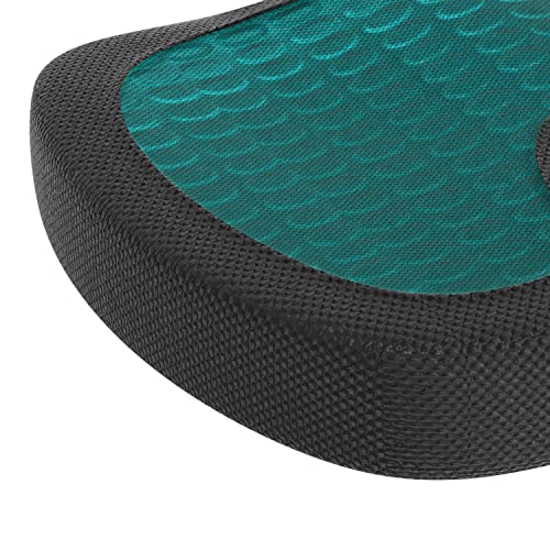 Amazon Basics Comfortable Seat Cushion for Office Chairs, Gel Enhanced Memory Foam, Black