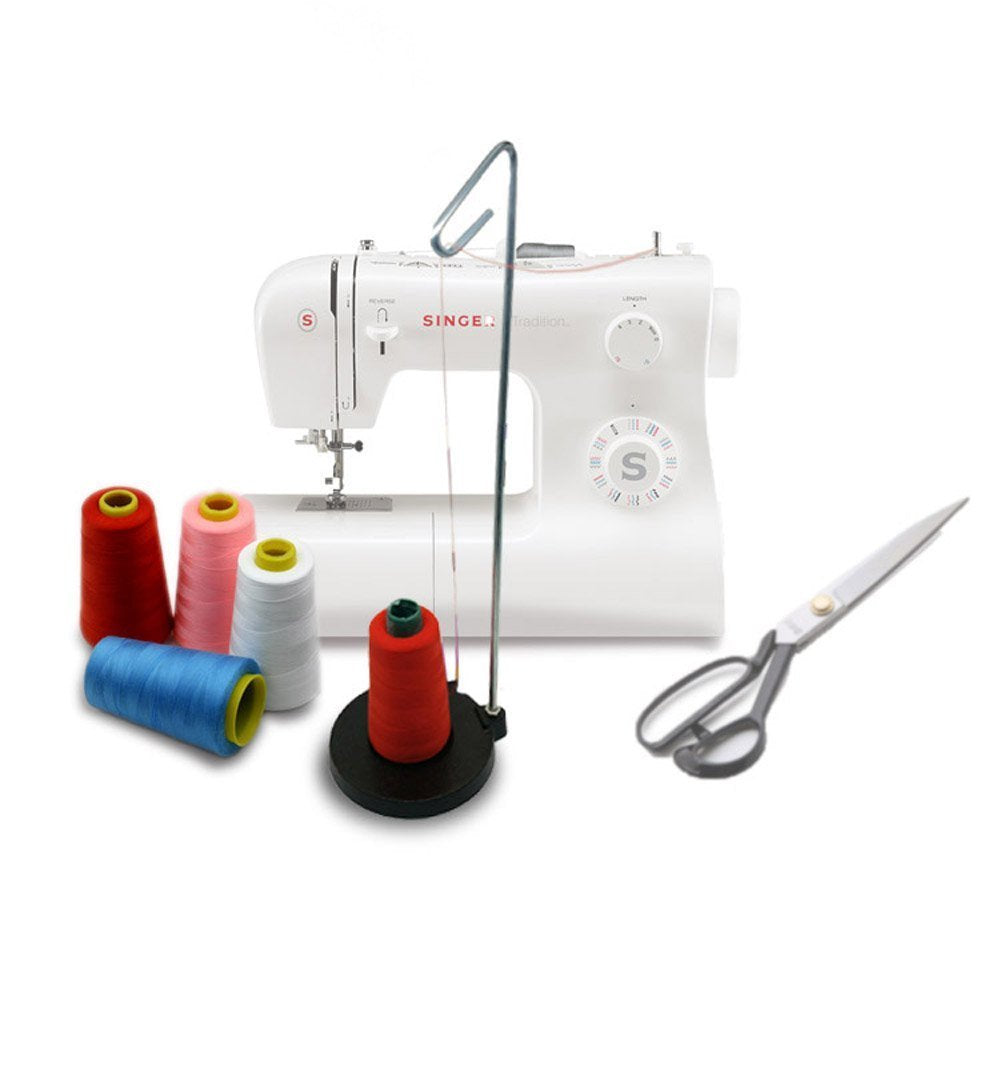 Tosnail 2 Packs Universal Cone and Spool Stand Thread Holder with Sturdy Metal Base
