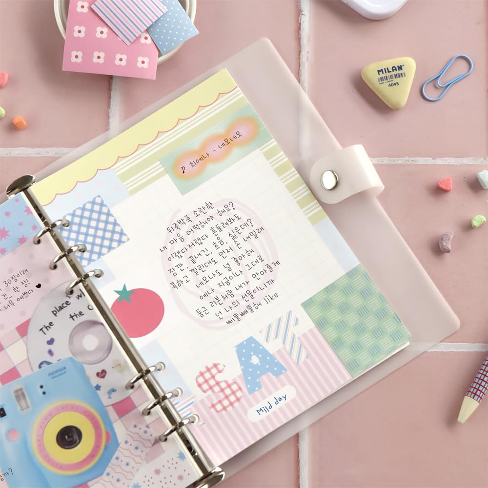Monolike Plan Pattern Sticker Pack (102Pcs) - Variety Pack, Journal, Scrapbook, Fancy Sticker, Paper