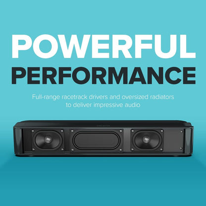 Creative Stage SE 2.0 Bluetooth Sound Bar Speaker - Black - Under Monitor - USB - 1 Pack