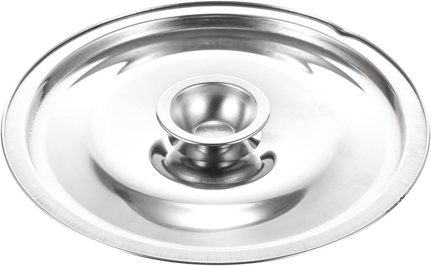 Silver Stainless Steel Pan and Pot Lid, Universal Replacement Cover for Skillets and Frying Pans, 16cm Diameter