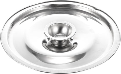 Silver Stainless Steel Pan and Pot Lid, Universal Replacement Cover for Skillets and Frying Pans, 16cm Diameter
