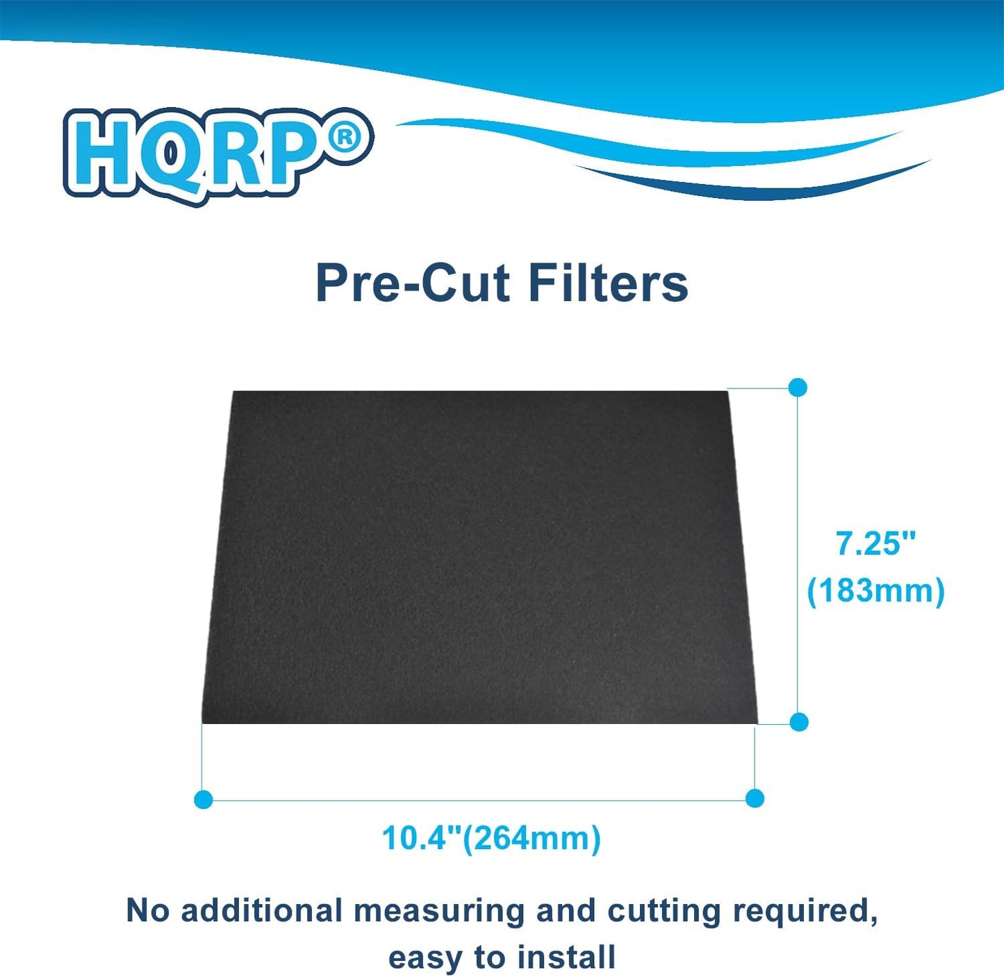 HQRP 2-Pack Activated Charcoal Filters for Kitchen Aid and Whirlpool Over the Range Microwave Hood