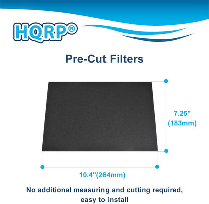 HQRP 2-Pack Activated Charcoal Filters for Kitchen Aid and Whirlpool Over the Range Microwave Hood