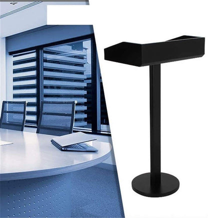 CAMBOS Lectern Podium Stand, Lectern Podium Stand,Hotel Restaurant Entrance Podium Welcome Table Speaking Stage Master of Ceremonies Ideal for Sermons and Presentations Black