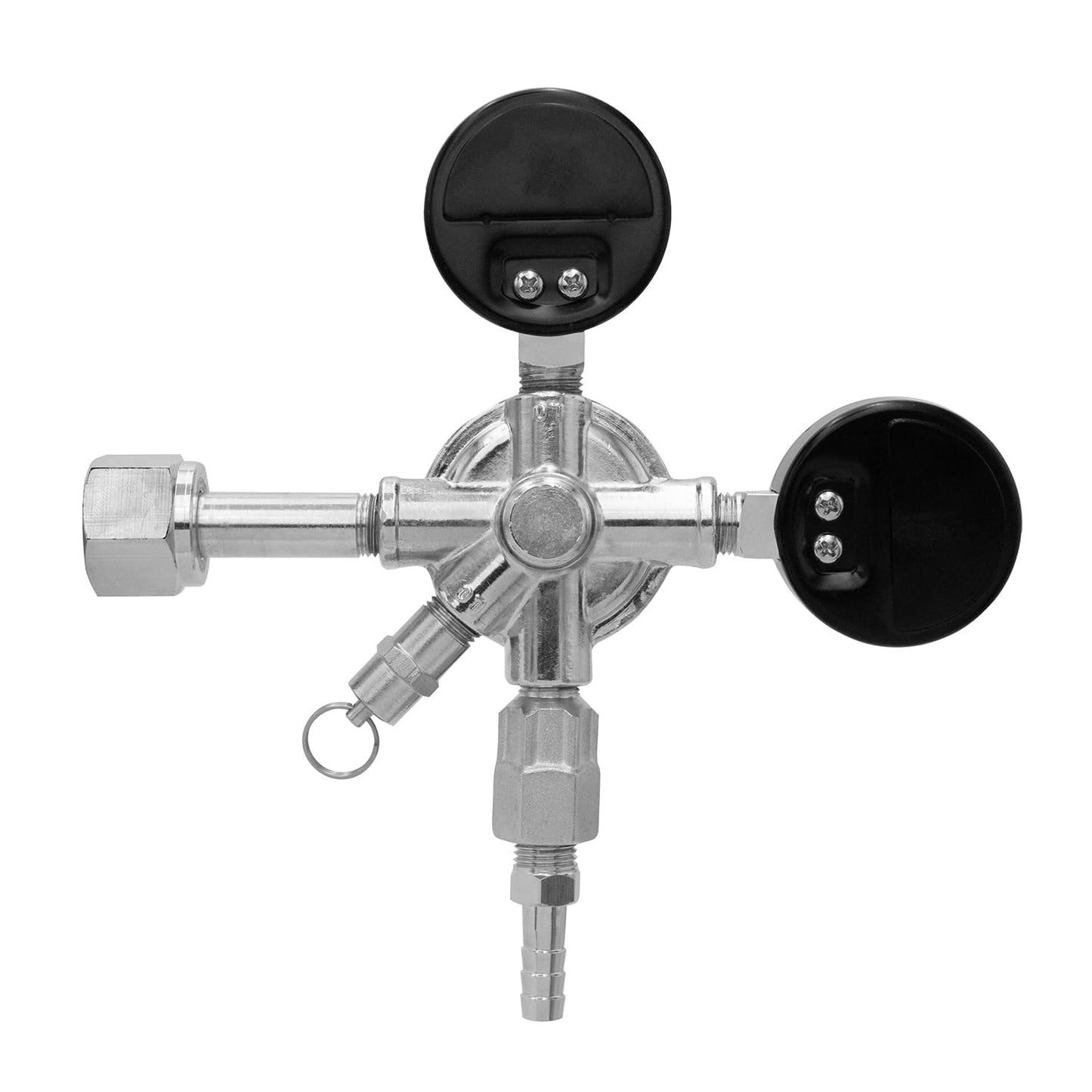 Kegco KC LH-542 Premium Pro Series Dual Gauge Co2 Draft Beer Regulator, Chrome