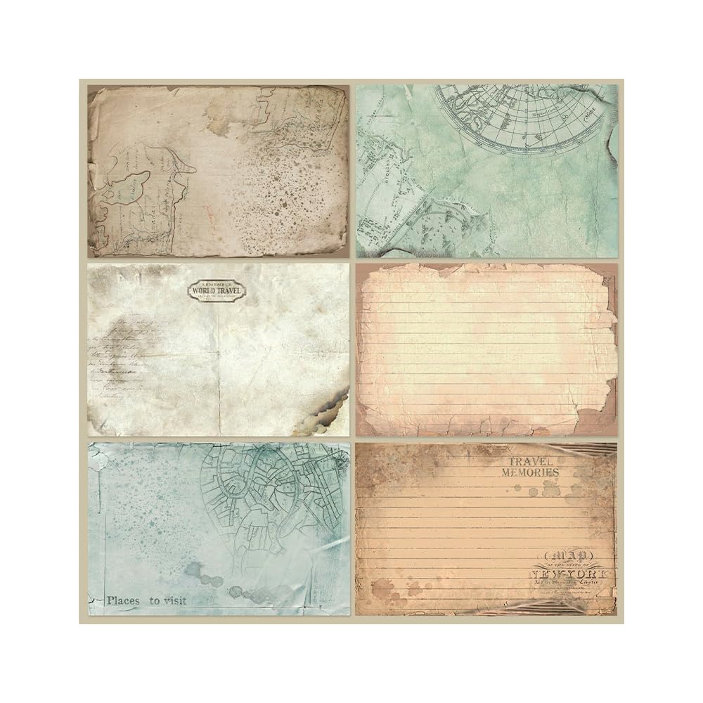 Stamperia Intl Scrapbooking Paper, Multi-Colored 10 Pack