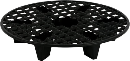 GROWDOTS 13-Inch 2-Count Natural Pot Elevators for Plants Indoor-Outdoor Stand for Plastic Fabric Pots Elevator Saucer
